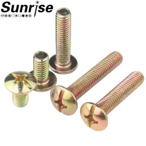 ASME B18.6.3 کاربن اسٹیل کراس ریسیسڈ فلپس مشروم ہیڈ ٹرس مشین سکرو