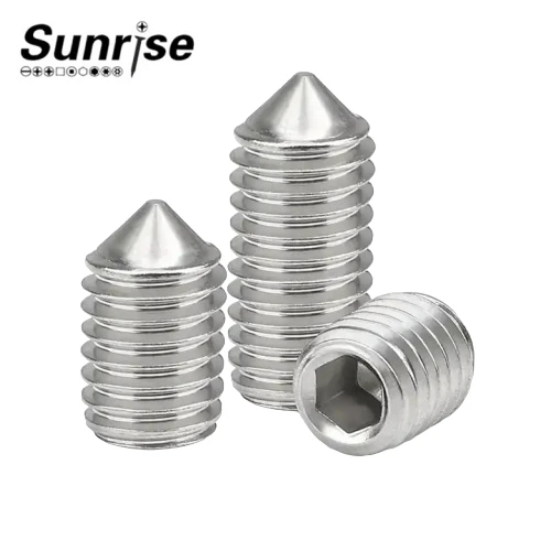 Carbon Steel Cone Point Hex Socket Set Screw