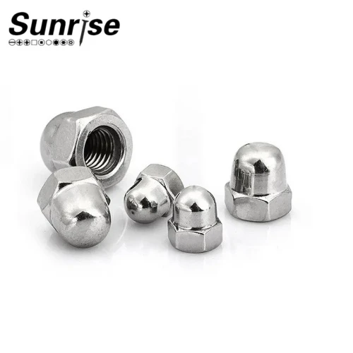 HOT SALE DIN 1587 HEX DOME NUT SPHERICAL NUT STAINLESS STEEL CARBON STEEL 5