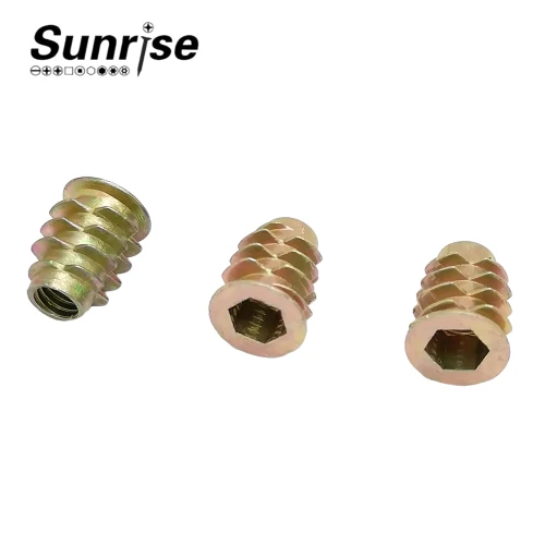 Metal barrel hex socket m8 insert nut for wooden furniture 3 Metal barrel hex socket m8 insert nut for wooden furniture 3