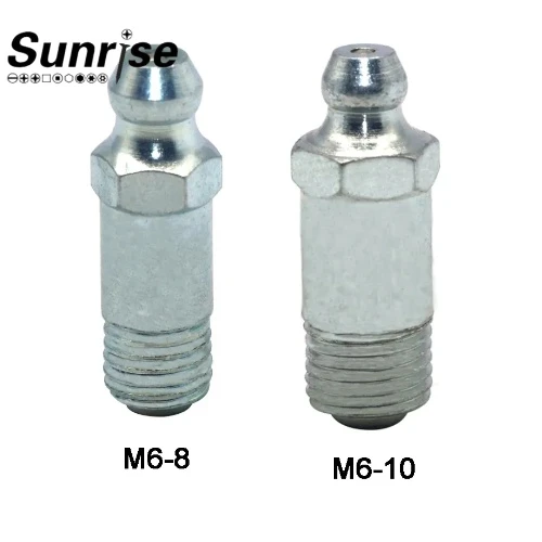 SYD 928 Long Type 6mm Carbon Steel Galvanized Excavator Grease Nipple 3 SYD 928 Long Type 6mm Carbon Steel Galvanized Excavator Grease Nipple 3