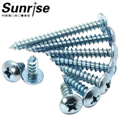ASME B18.6.3 گریڈ 4۔{4}}.8 کراس ریسیسڈ فلپس مشروم ٹرس ہیڈ ٹیپنگ سکرو