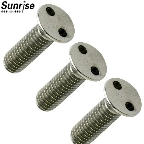 Stainless Steel 2 Hole Snake Eye Pan Head Security Screw